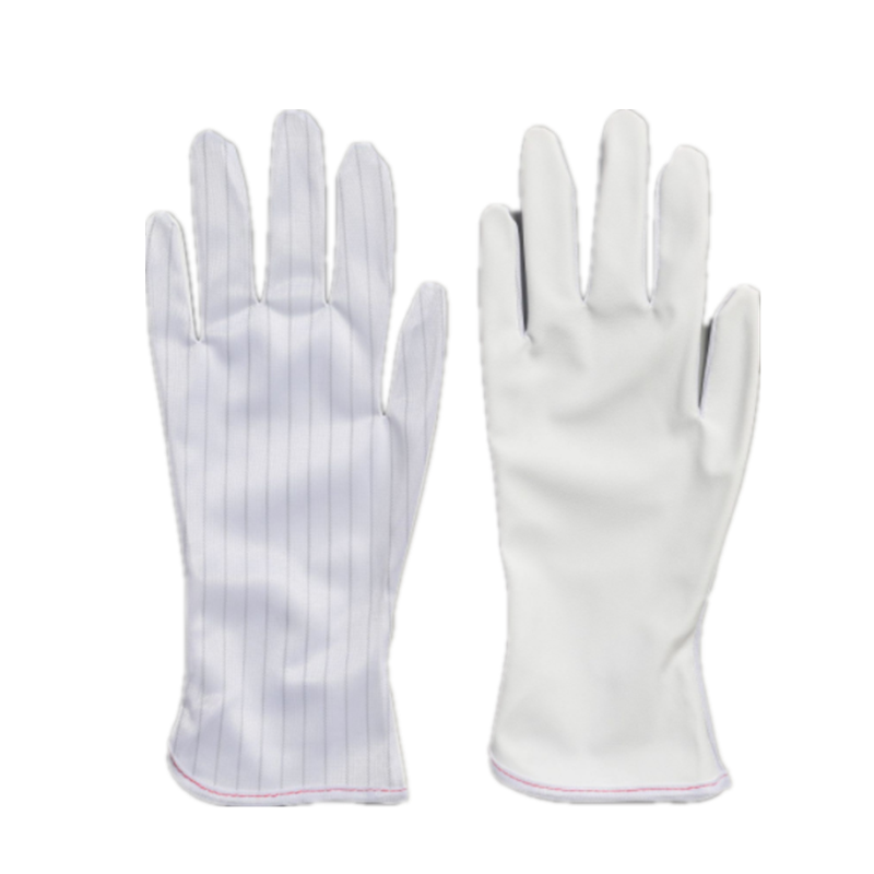 ESD polyester palm coated glove