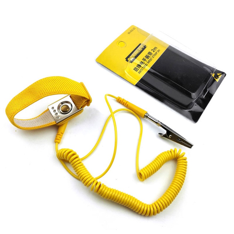 Yellow ESD wrist strap