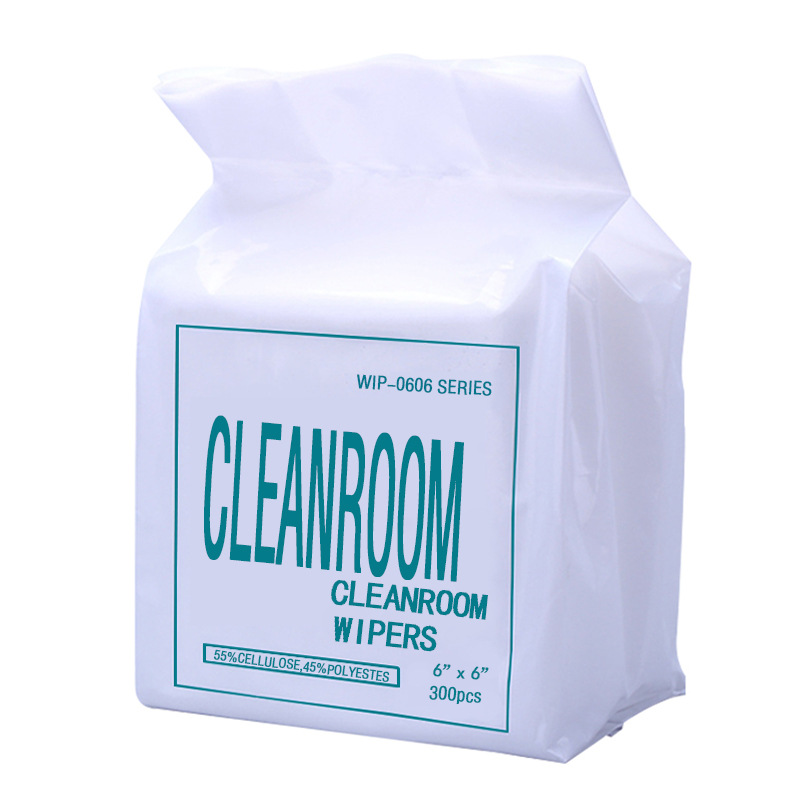 Cleanroom polyester wipes