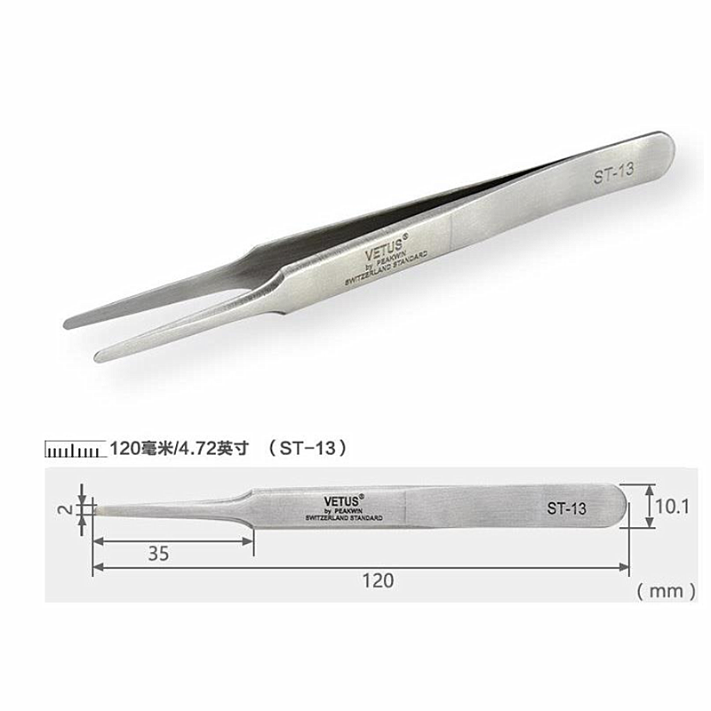 ESD stainess steel tweezers