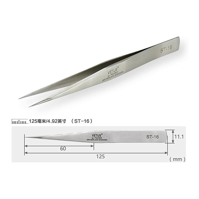 ESD stainess steel tweezers