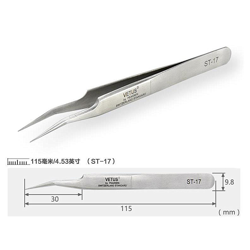 ESD stainess steel tweezers