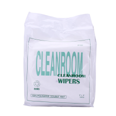 Cleanroom polyester wipes